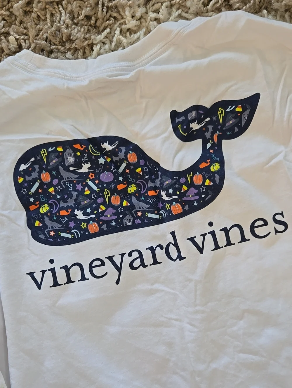 Vineyard Vines Colorful Halloween Whale Graphic